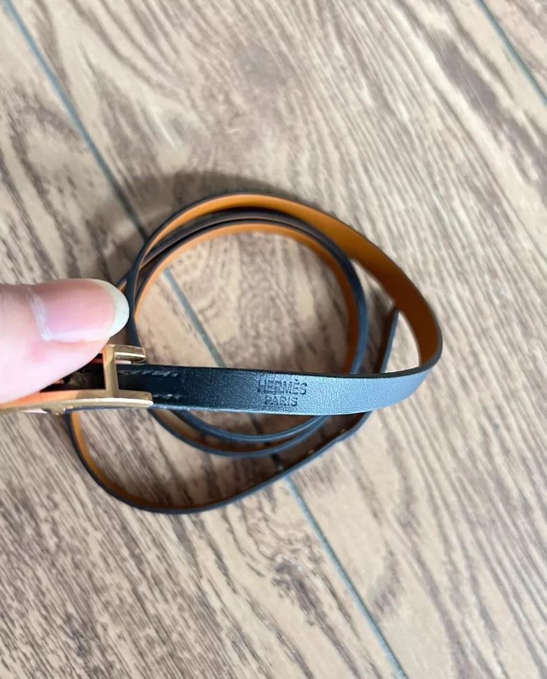 Hermes Hermes Black Gold H Bracelet Size ONE SIZE - 3 Thumbnail