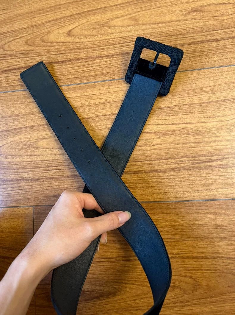Saint Laurent Paris saint laurent black velvet belt Size ONE SIZE - 4 Thumbnail