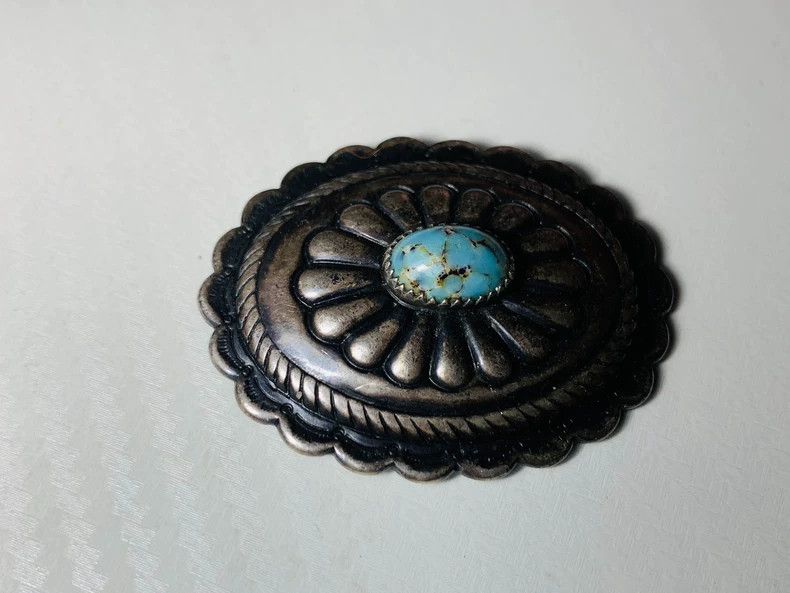 Kapital Navajo Silver Turquoise Buckle Size ONE SIZE - 4 Thumbnail