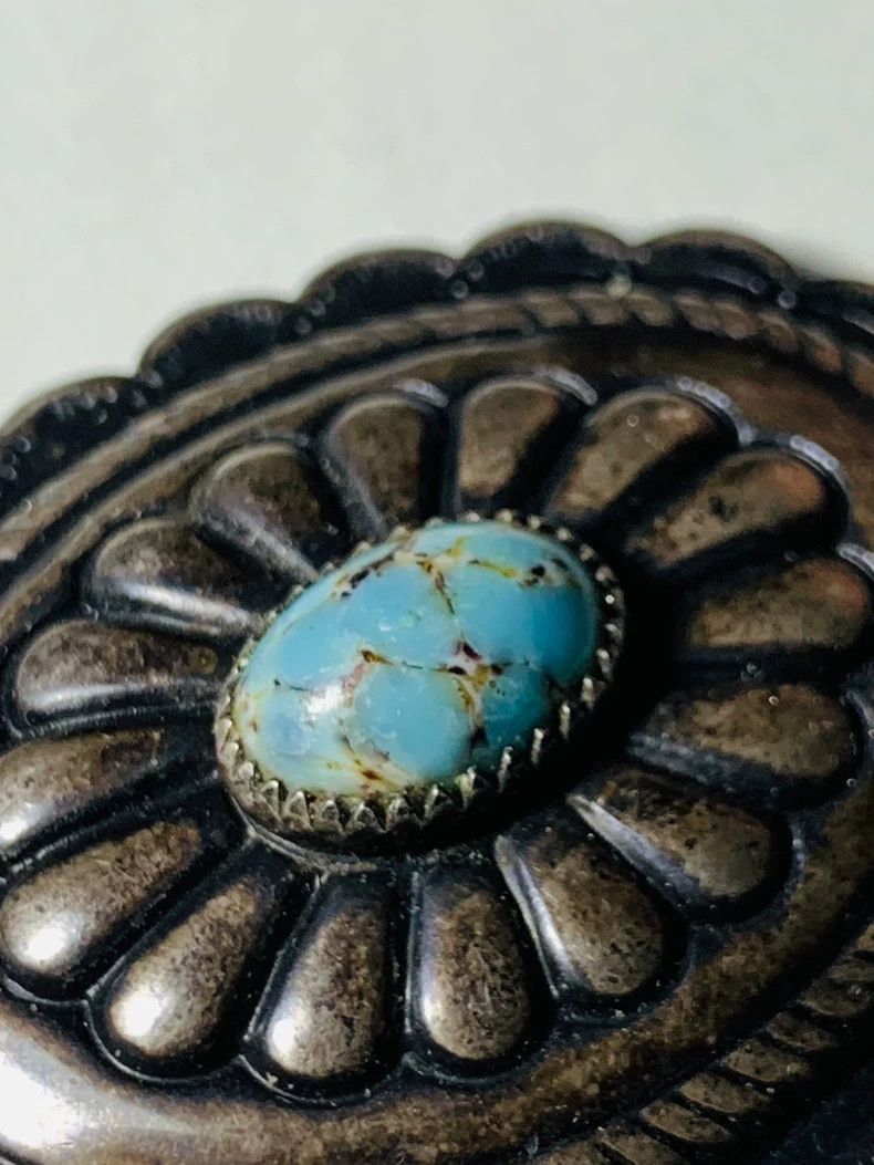 Kapital Navajo Silver Turquoise Buckle Size ONE SIZE - 3 Thumbnail