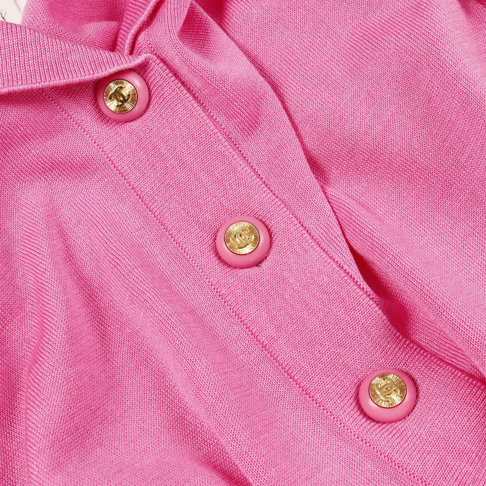 Chanel Chanel Chanel Coco Mark Button Cotton Knitwear Cotton Tops DUTY FREE for USA Size ONE SIZE - 9 Thumbnail