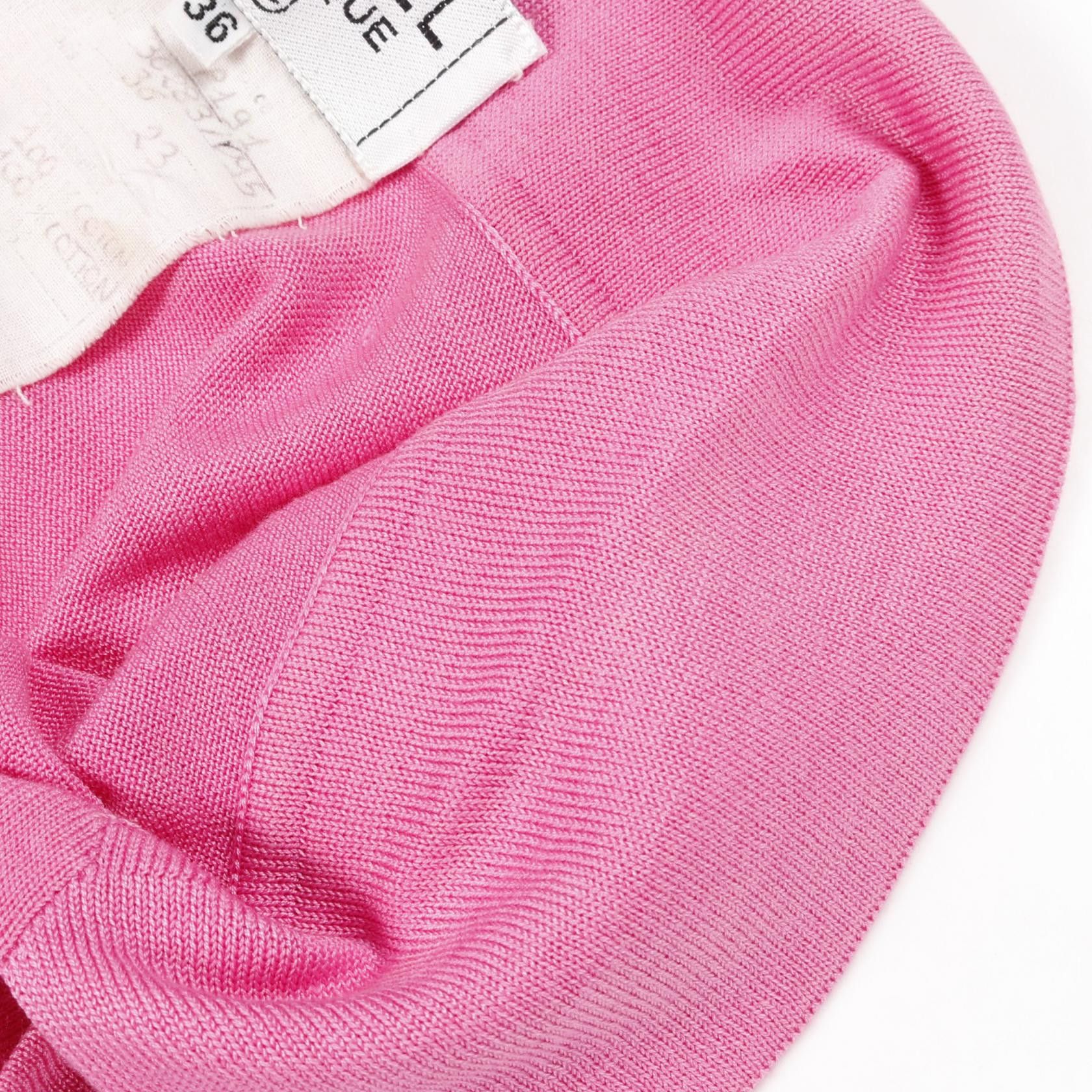 Chanel Chanel Chanel Coco Mark Button Cotton Knitwear Cotton Tops DUTY FREE for USA Size ONE SIZE - 7 Thumbnail