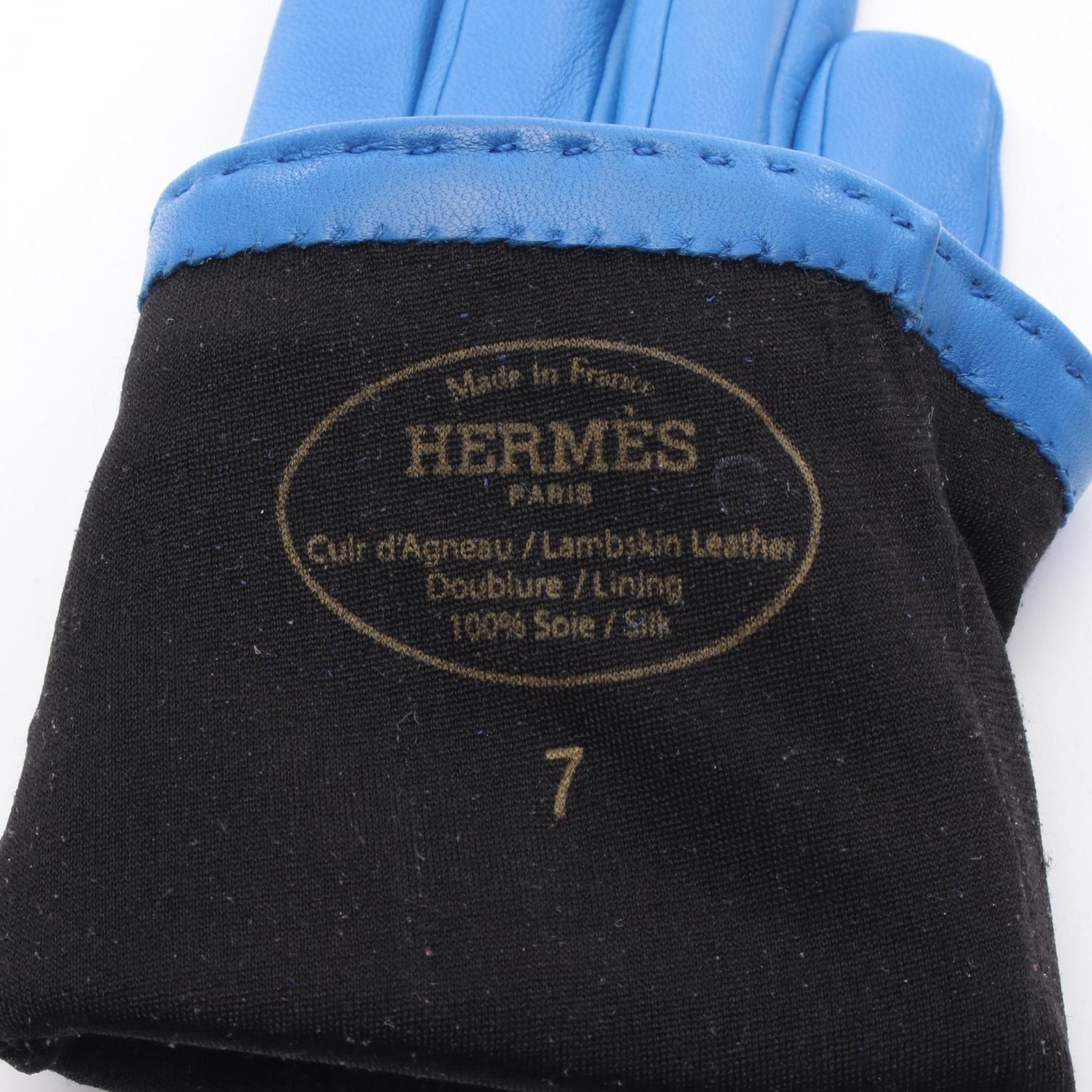 Hermes Hermes Hermes Medor Leather Gloves Leather Gloves Size ONE SIZE - 3 Thumbnail