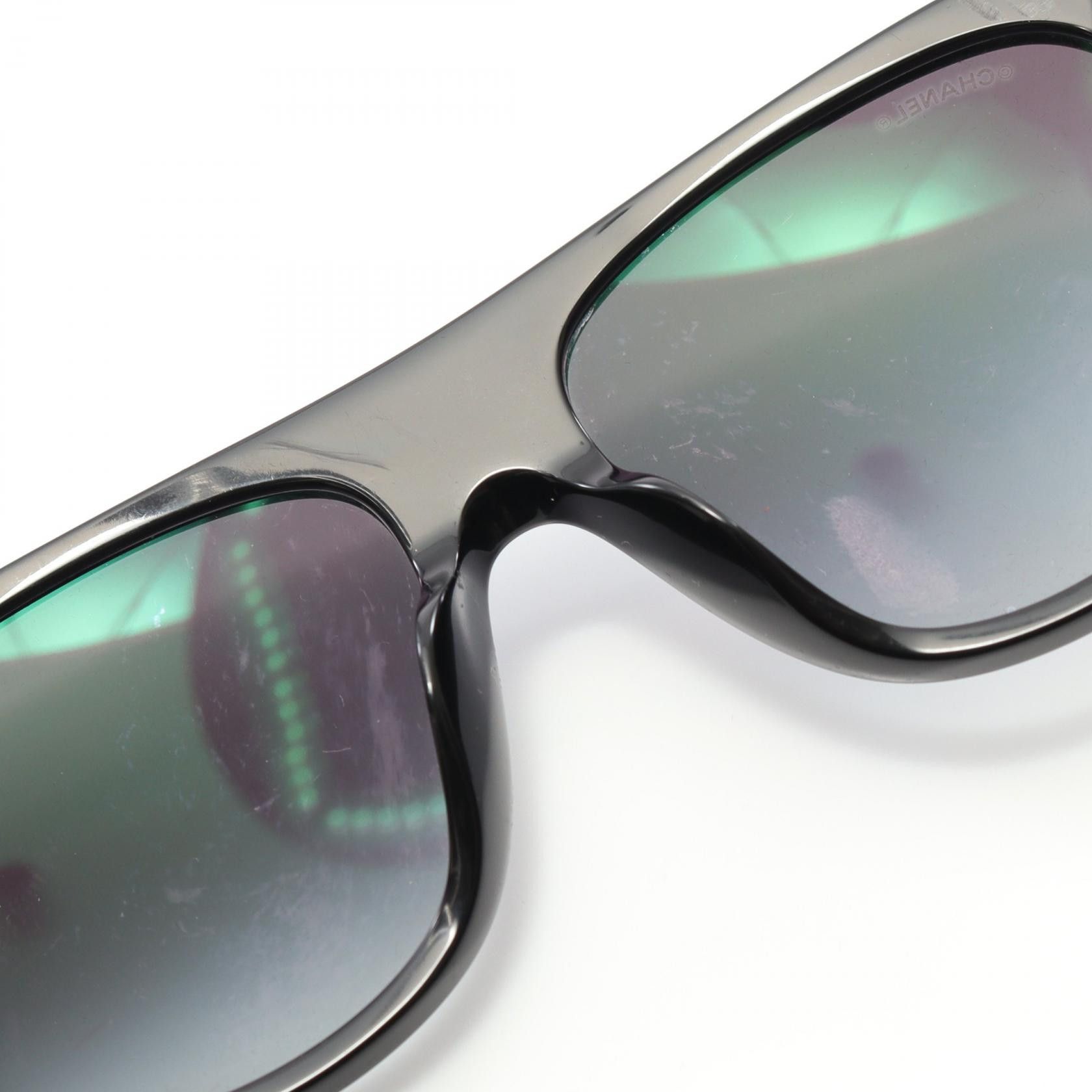 Chanel Chanel Chanel Matelassé Coco Mark Sunglasses Plastic Sunglasses Size ONE SIZE - 7 Thumbnail