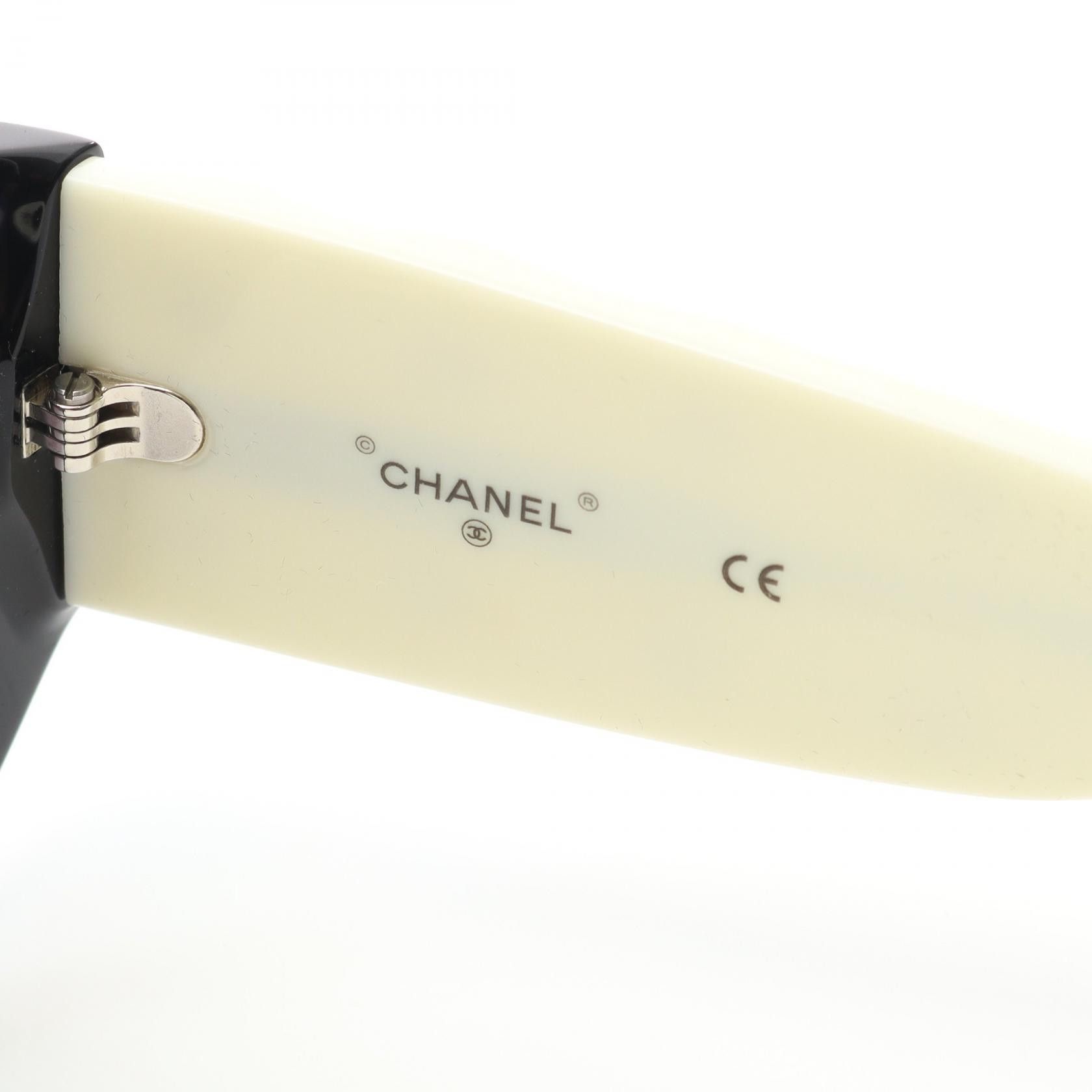 Chanel Chanel Chanel Matelassé Coco Mark Sunglasses Plastic Sunglasses Size ONE SIZE - 4 Thumbnail