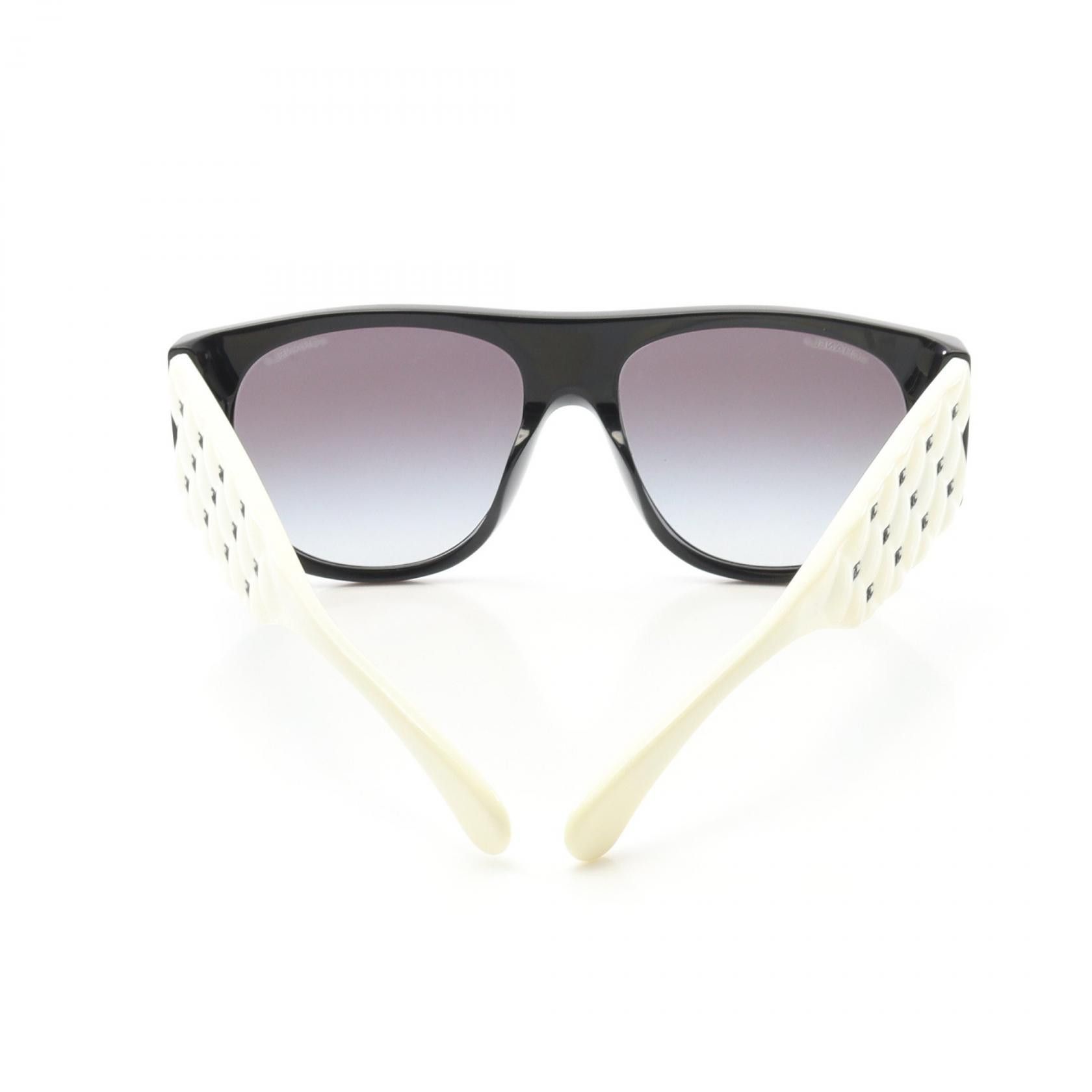 Chanel Chanel Chanel Matelassé Coco Mark Sunglasses Plastic Sunglasses Size ONE SIZE - 8 Thumbnail