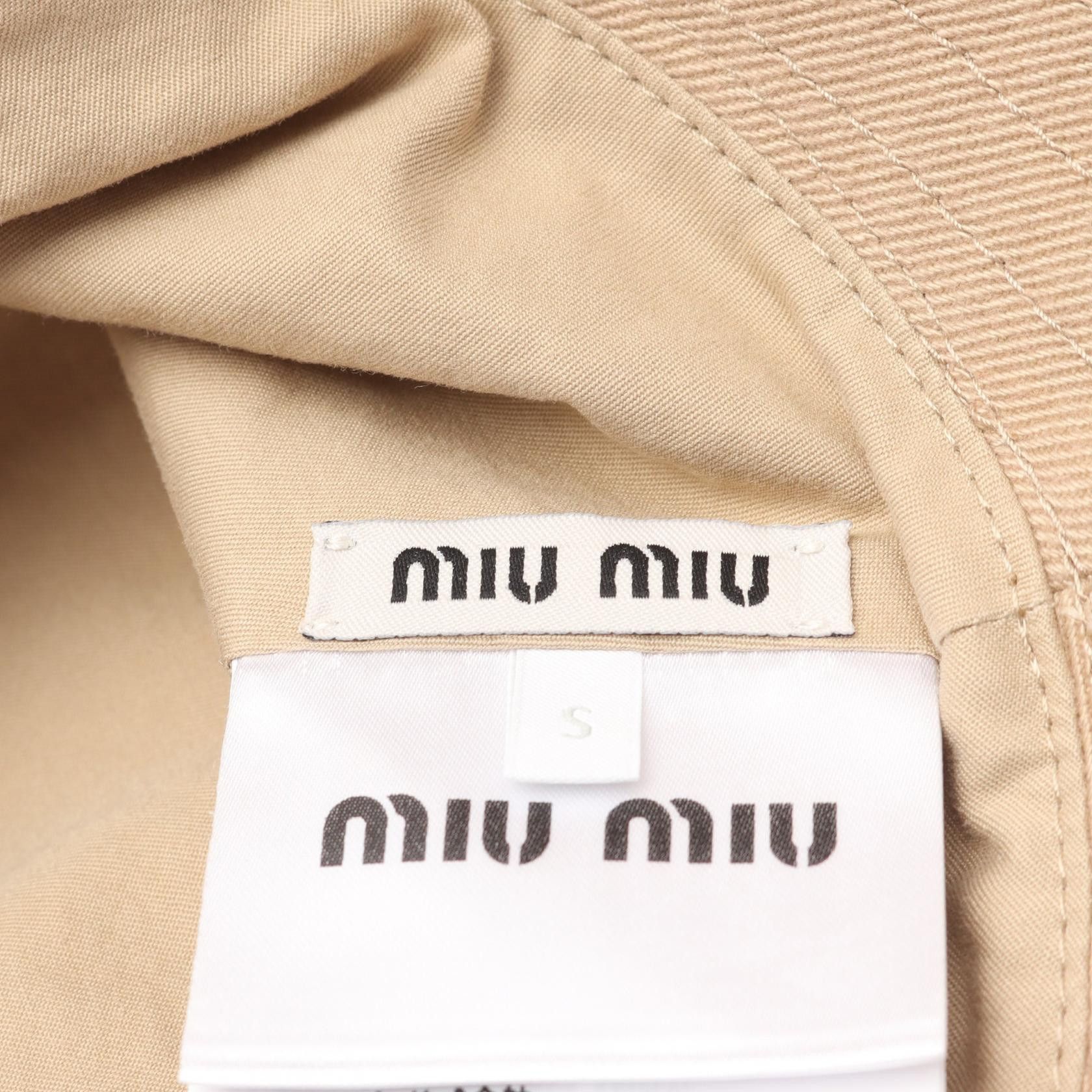 Miu Miu Miu Miu 5HC220 Cotton Hat Cotton Hats 5HC220
