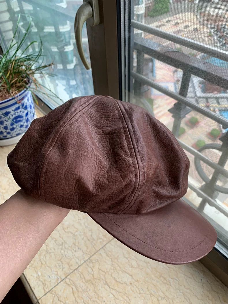 Freewheelers override leather newsboy cap Size ONE SIZE - 4 Thumbnail
