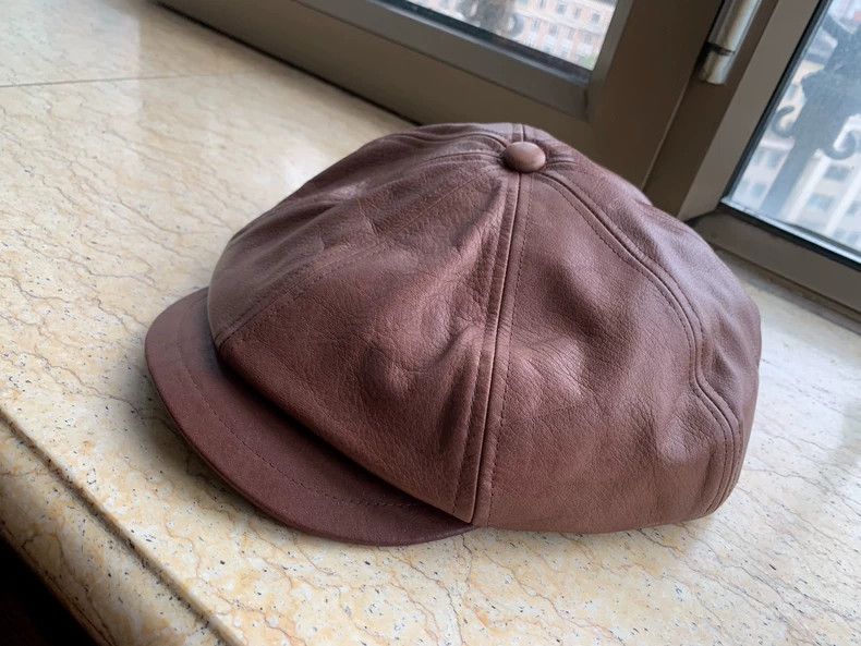 Freewheelers override leather newsboy cap Size ONE SIZE - 2 Thumbnail
