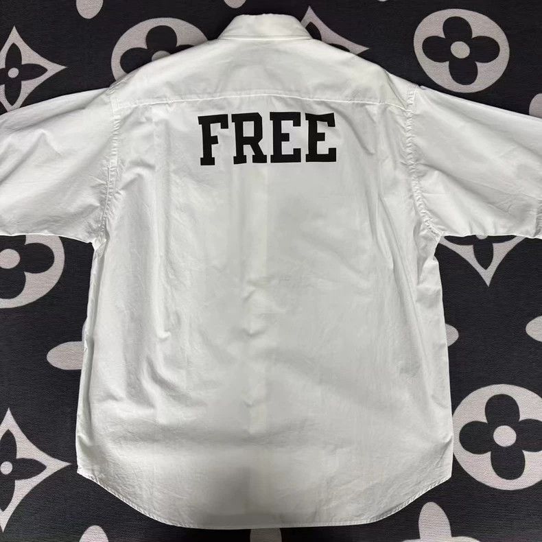 Balenciaga balenciaga black print white short-sleeve shirt Size US S / EU 44-46 / 1 - 2 Thumbnail