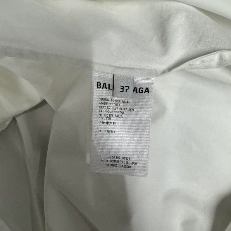 Balenciaga balenciaga black print white short-sleeve shirt Size US S / EU 44-46 / 1 - 4 Thumbnail