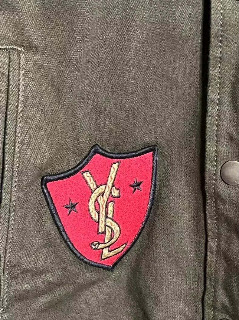 Saint Laurent Paris SAINT LAURENT military patch baseball jacket Size US XXL / EU 58 / 5 - 3 Thumbnail