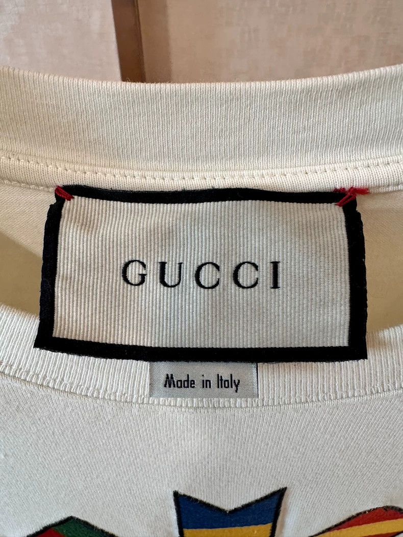 Gucci gucci flag print short sleeve t-shirt Size US L / EU 52-54 / 3 - 2 Thumbnail