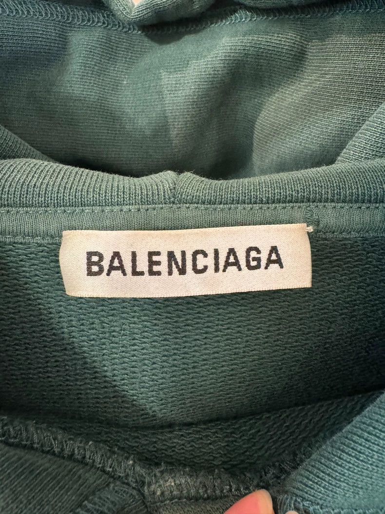 Balenciaga green hoodie L