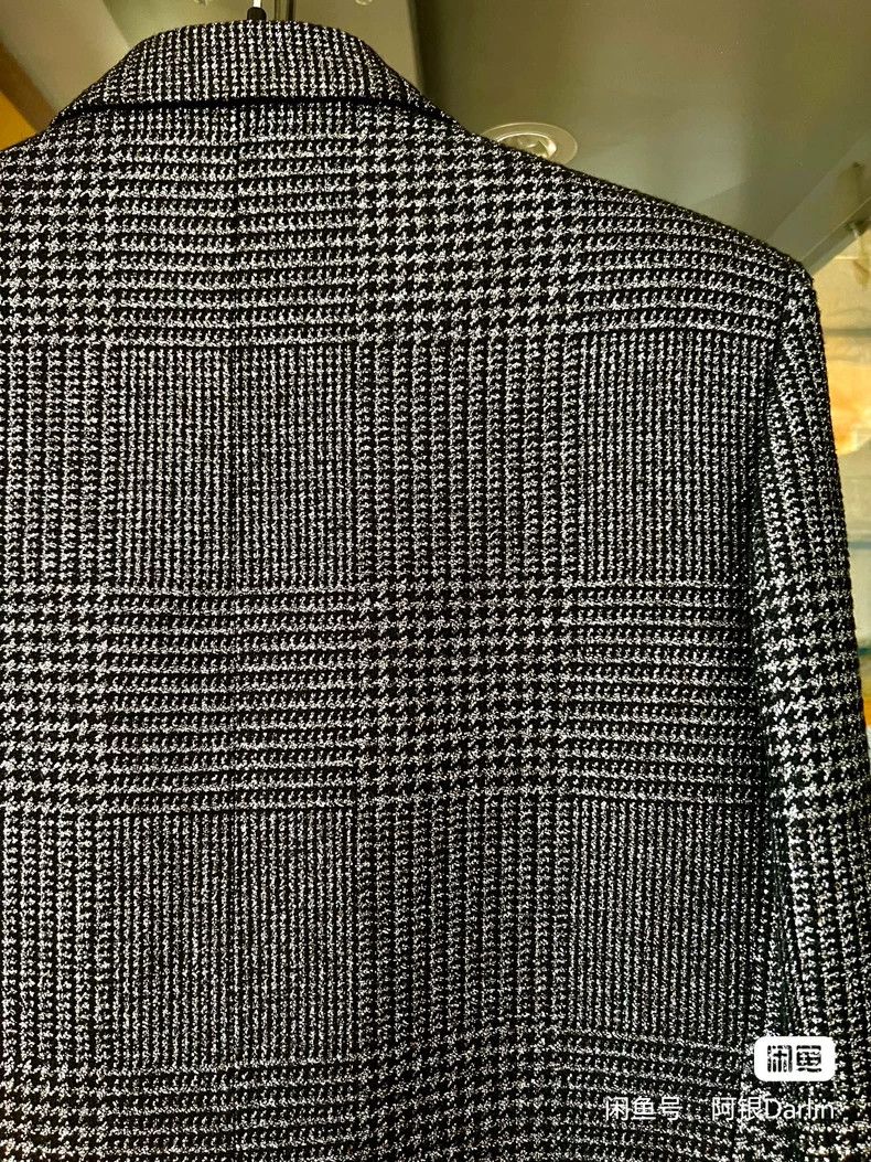Saint Laurent Paris saint laurent black silver blazer Size US S / EU 44-46 / 1 - 6 Thumbnail