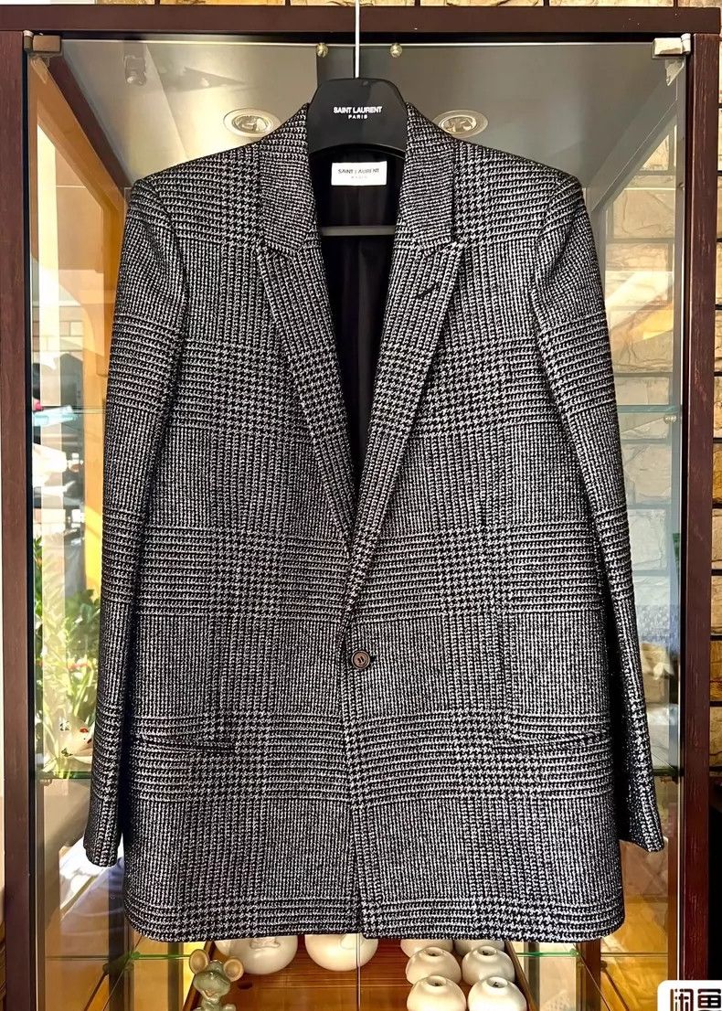 Saint Laurent Paris saint laurent black silver blazer Size US S / EU 44-46 / 1 - 2 Thumbnail