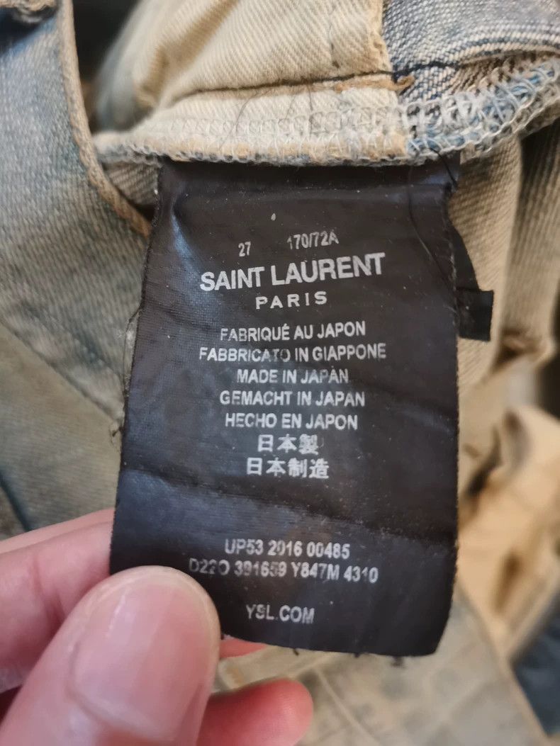Saint Laurent Paris Saint Laurent distressed denim jeans Size US 27 - 2 Thumbnail