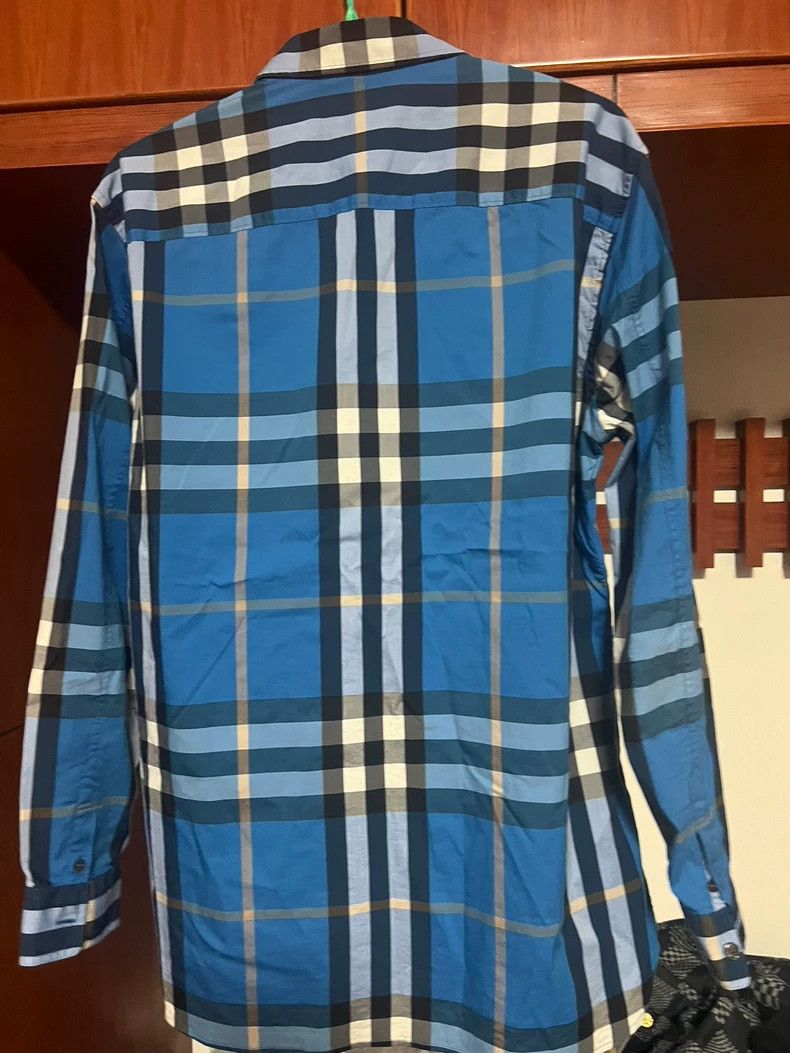 Burberry Burberry blue plaid long sleeve shirt Size US L / EU 52-54 / 3 - 5 Thumbnail
