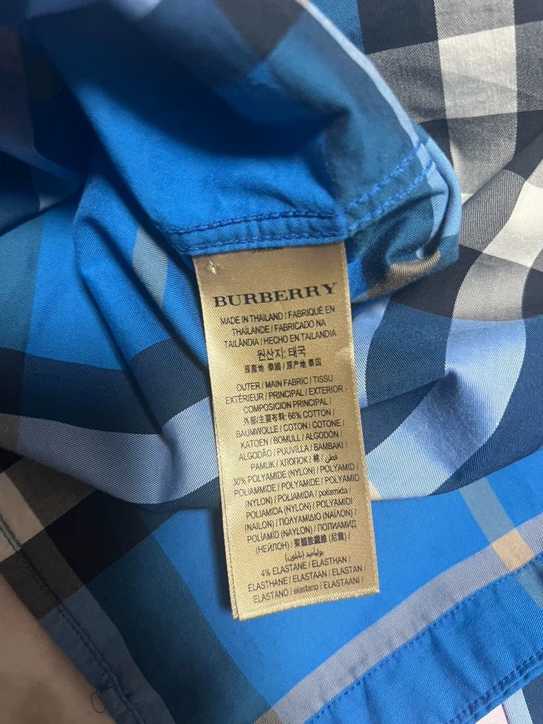 Burberry Burberry blue plaid long sleeve shirt Size US L / EU 52-54 / 3 - 6 Thumbnail