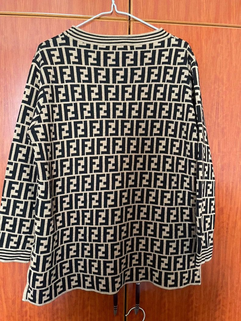 Fendi Fendi FF Pattern Knit Sweater Size US XL / EU 56 / 4 - 3 Thumbnail