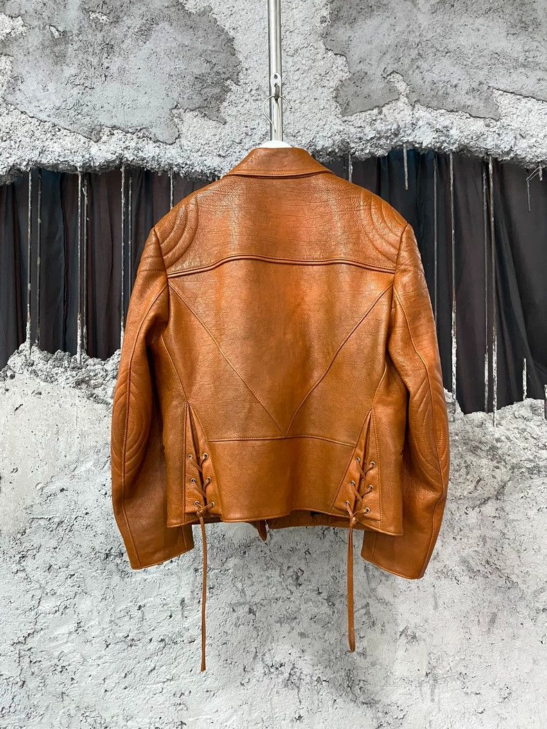 Prada prada brown leather moto jacket Size US S / EU 44-46 / 1 - 2 Thumbnail