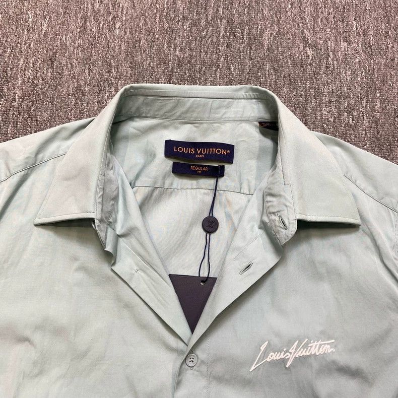 Louis Vuitton louis vuitton mint green short sleeve shirt Size US L / EU 52-54 / 3 - 8 Thumbnail