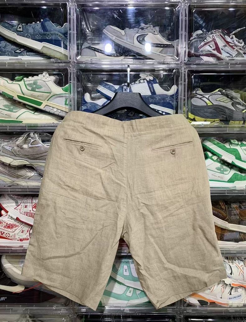Loro Piana Loro Piana beige linen shorts Size US 36 / EU 52 - 2 Thumbnail