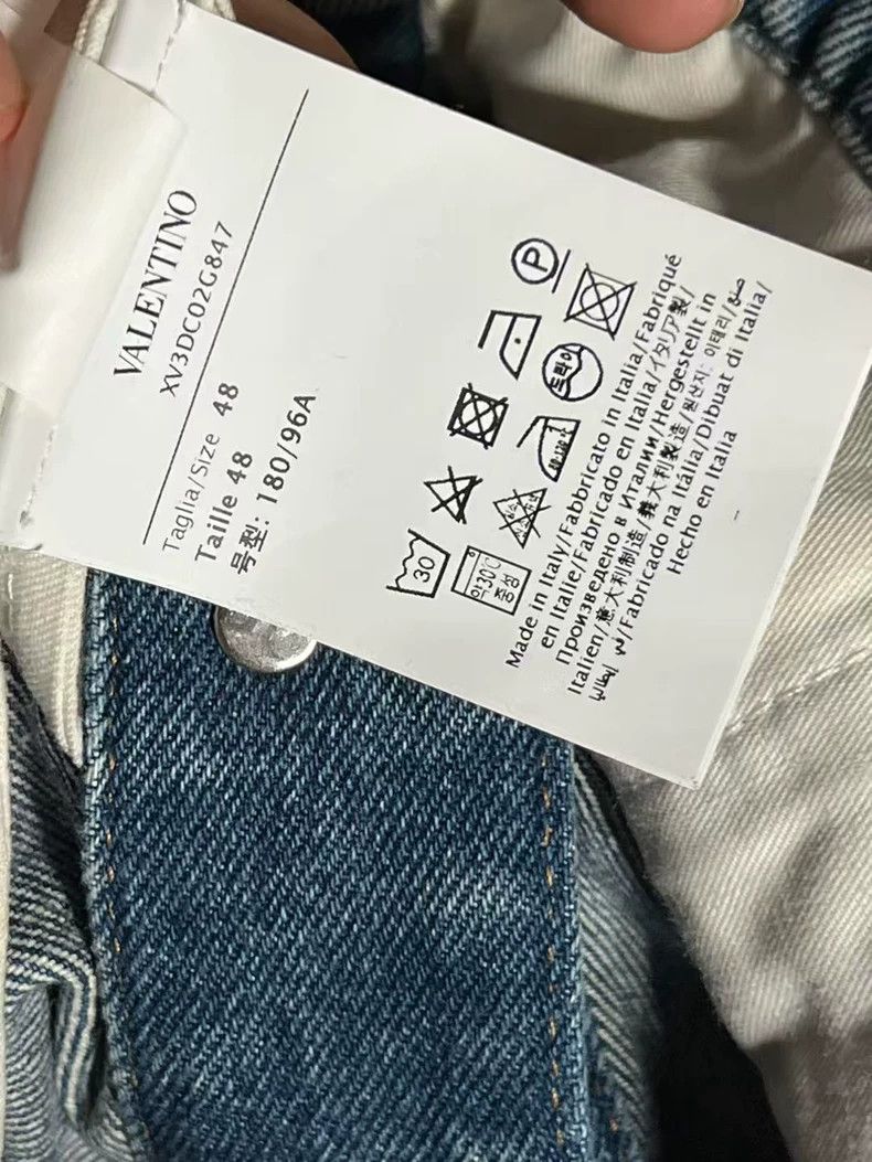 Valentino Valentino New Logo Denim Jacket Size US XL / EU 56 / 4 - 4 Thumbnail