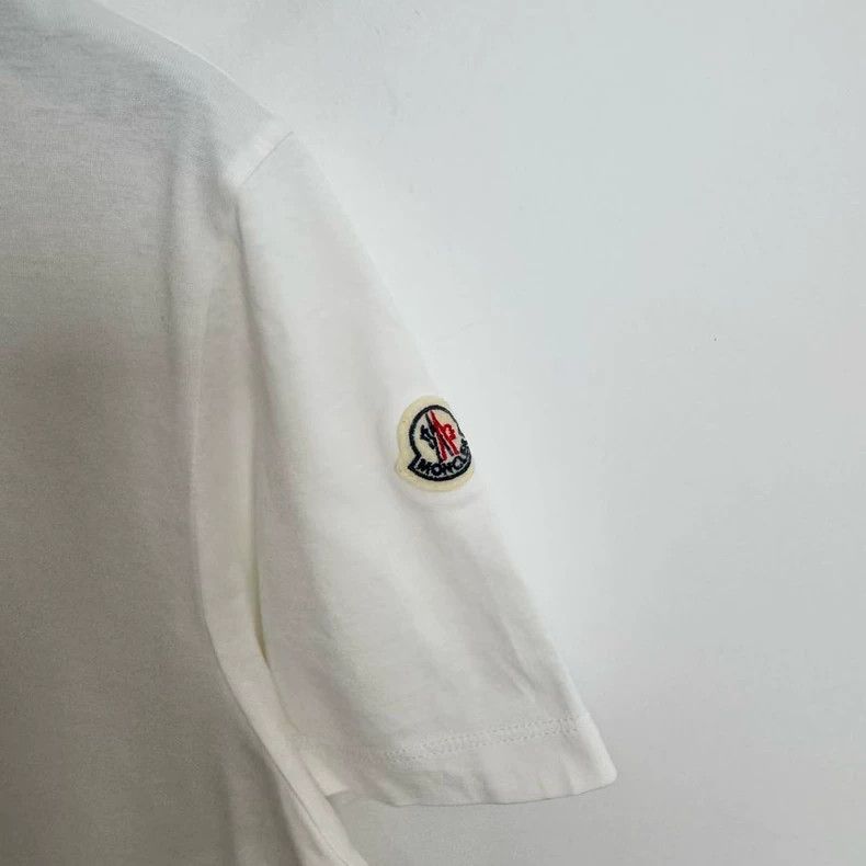 Moncler Moncler white short sleeve T-shirt Size US L / EU 52-54 / 3 - 3 Thumbnail