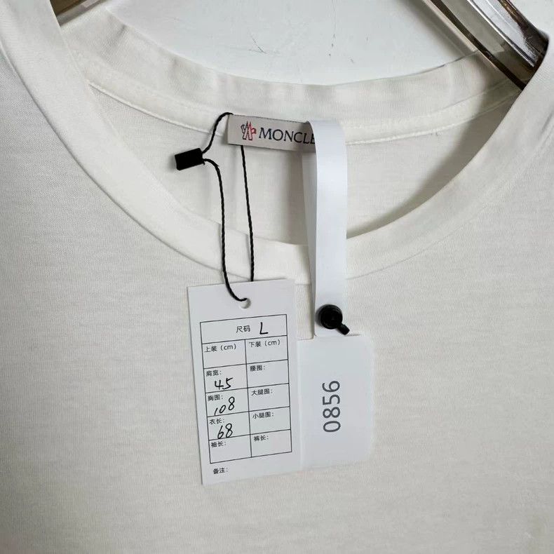 Moncler Moncler white short sleeve T-shirt Size US L / EU 52-54 / 3 - 2 Thumbnail