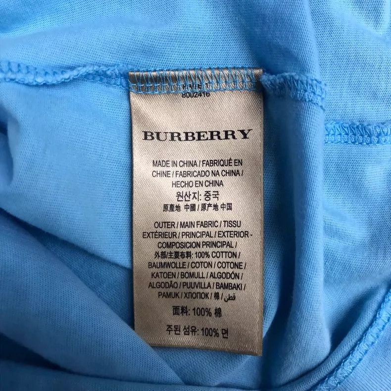 Burberry Burberry light blue short sleeve tee Size US XXS / EU 40 - 4 Thumbnail