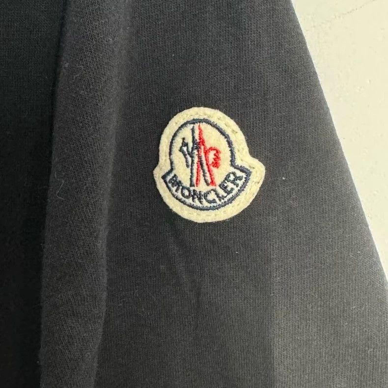 Moncler Moncler Black Short Sleeve T-Shirt Size US L / EU 52-54 / 3 - 3 Thumbnail