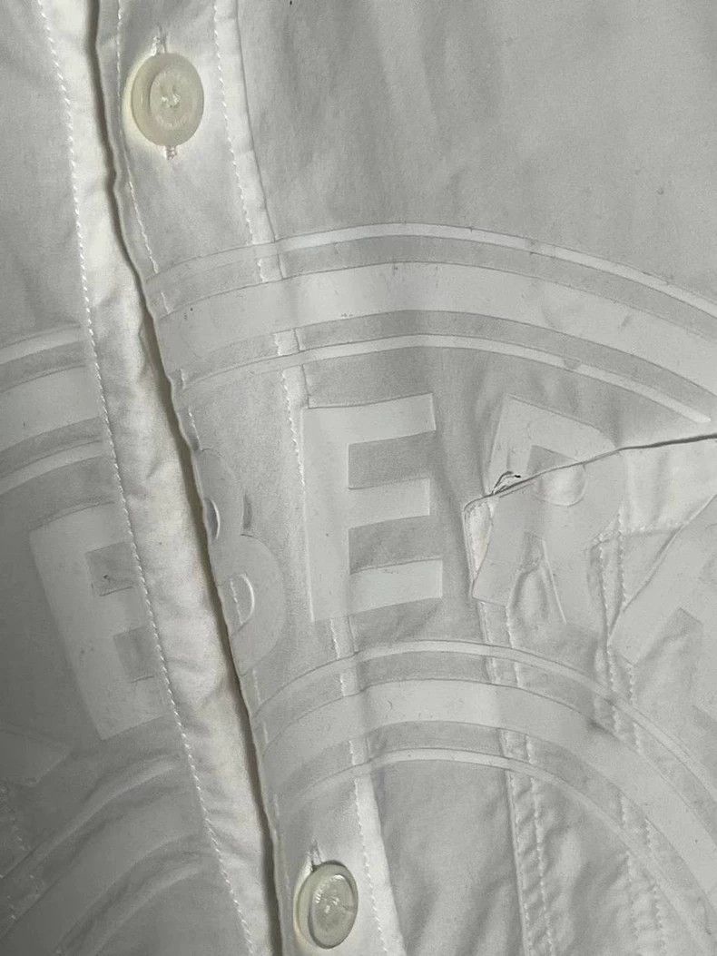 Burberry Burberry White Logo Long Sleeve Shirt Size US M / EU 48-50 / 2 - 3 Thumbnail