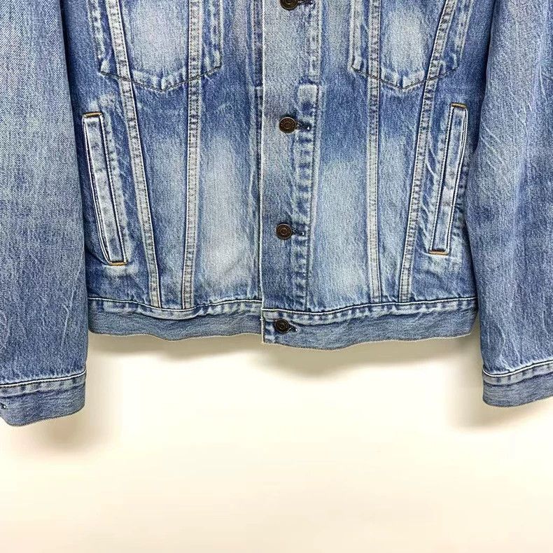 Balenciaga Balenciaga denim jacket with back print Size US XS / EU 42 / 0 - 4 Thumbnail