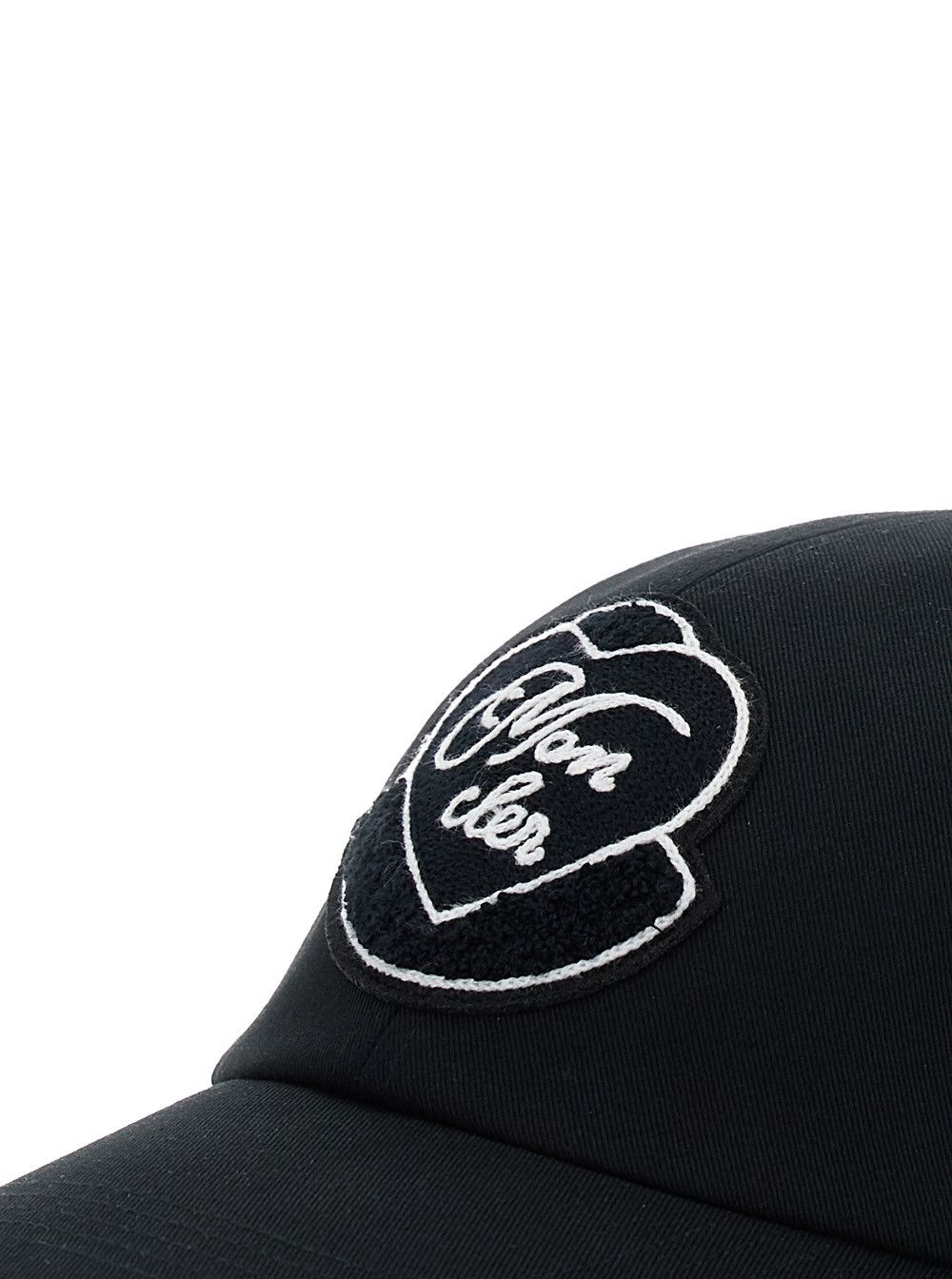 Moncler Black Baseball Cap with Logo Embroidery on the Front in Cotton Woman Size ONE SIZE - 3 Thumbnail