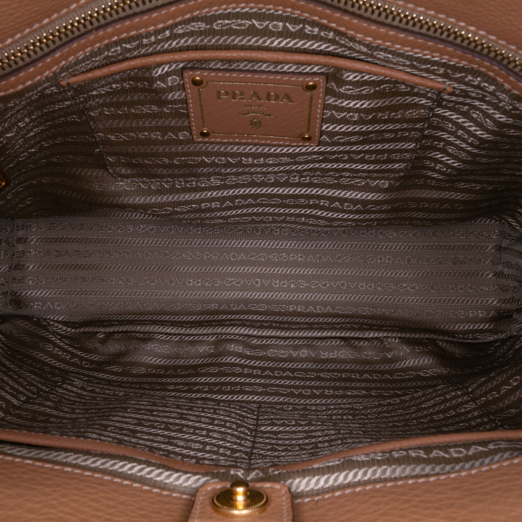 Prada Prada Large Vitello Daino Double Zip Satchel Size ONE SIZE - 4 Thumbnail