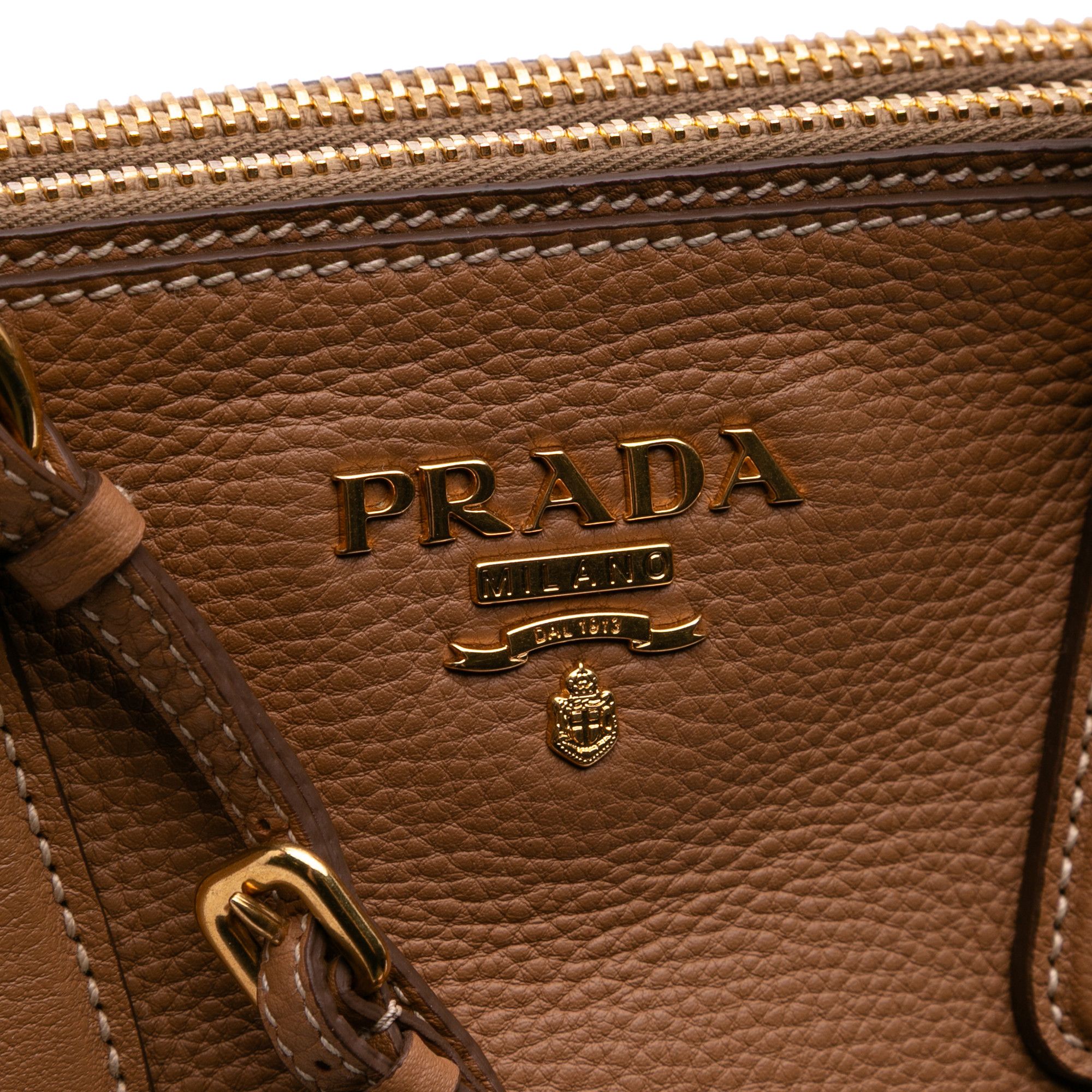 Prada Prada Large Vitello Daino Double Zip Satchel Size ONE SIZE - 5 Thumbnail