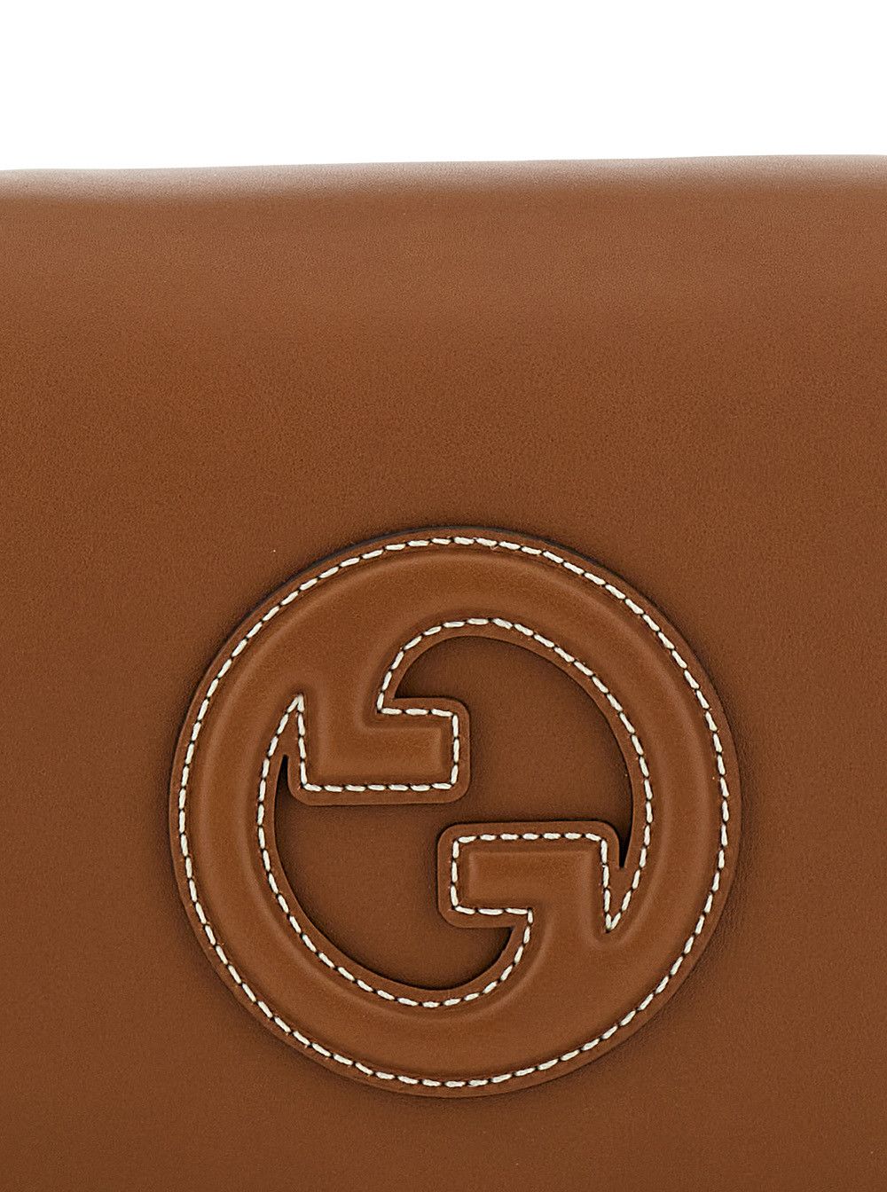 Gucci 'Blondie' Brown Handbag with Logo Detail on Front in Leather Woman Size ONE SIZE - 5 Thumbnail