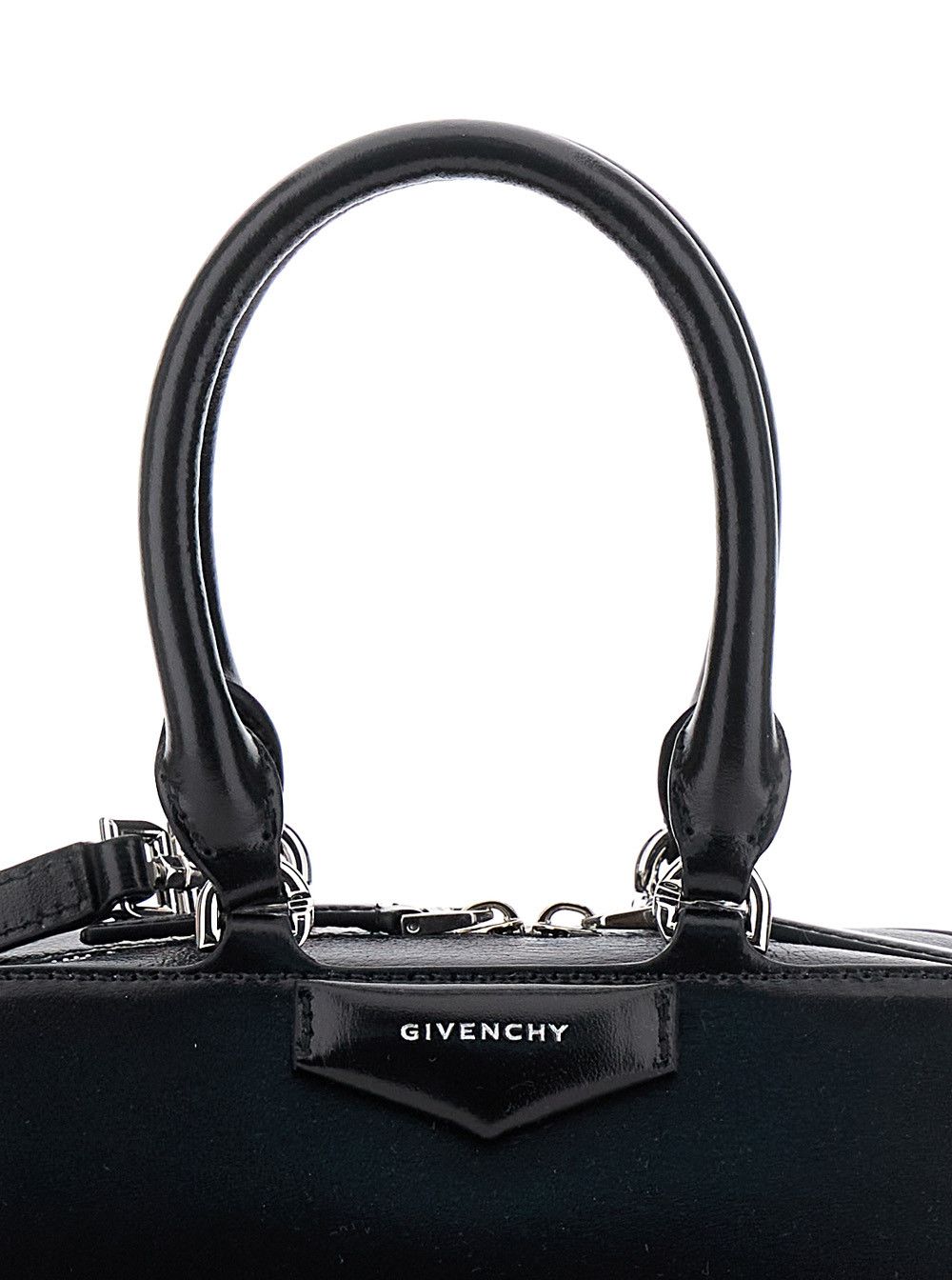 Givenchy Black Antigona East West' Mini Handbag with Adjustable and Removable Shoulder Strap and Logo Lettering on the Front in Leather for Women Size ONE SIZE - 5 Thumbnail