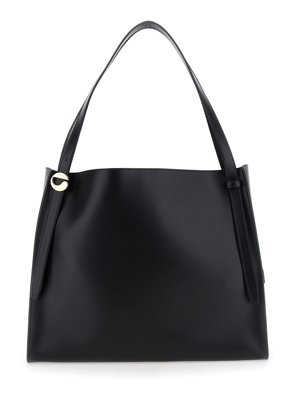 Coperni Black Shoulder Bag with Logo Detail and Logo Lettering on the Front in Leather Woman Size ONE SIZE - 4 Thumbnail