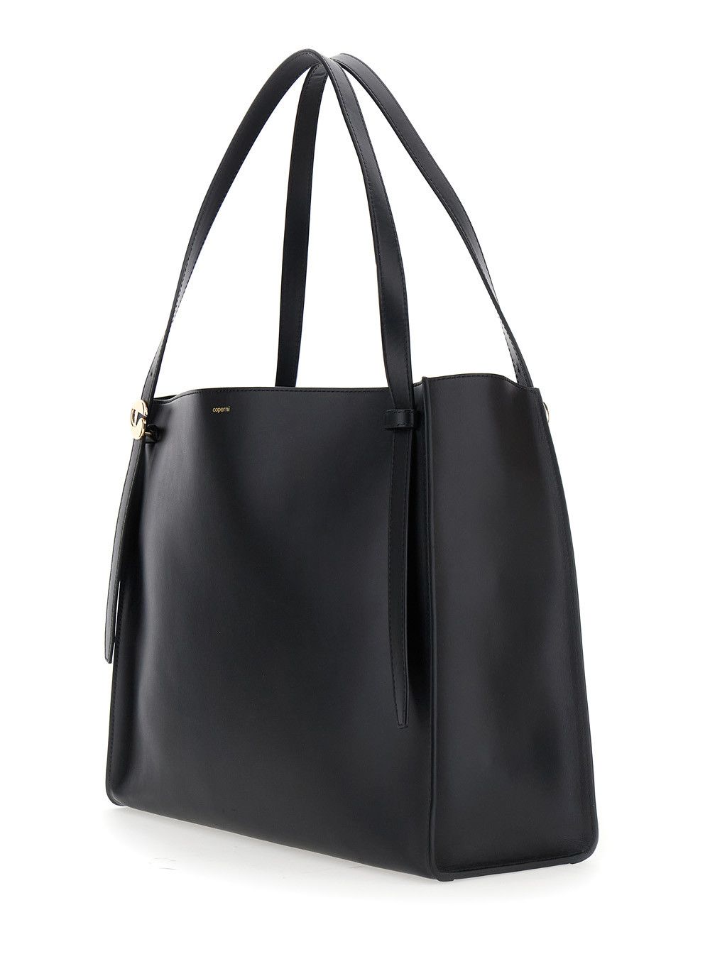 Coperni Black Shoulder Bag with Logo Detail and Logo Lettering on the Front in Leather Woman Size ONE SIZE - 2 Thumbnail