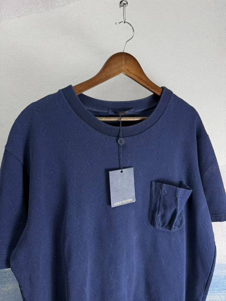 Louis Vuitton Louis Vuitton navy short sleeve XXL Size US XXL / EU 58 / 5 - 2 Thumbnail