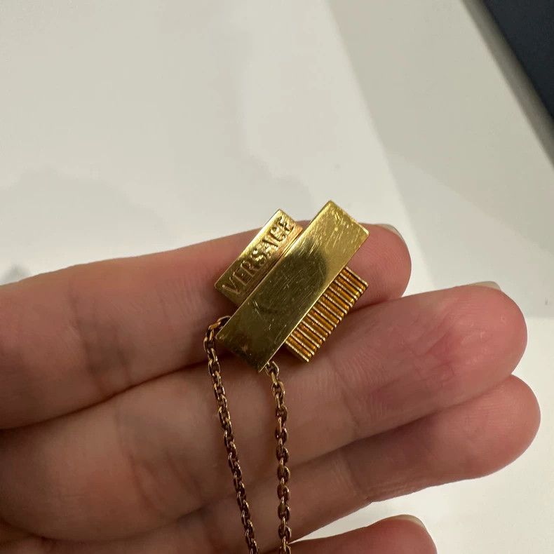 Versace versace logo pendant necklace Size ONE SIZE - 2 Thumbnail