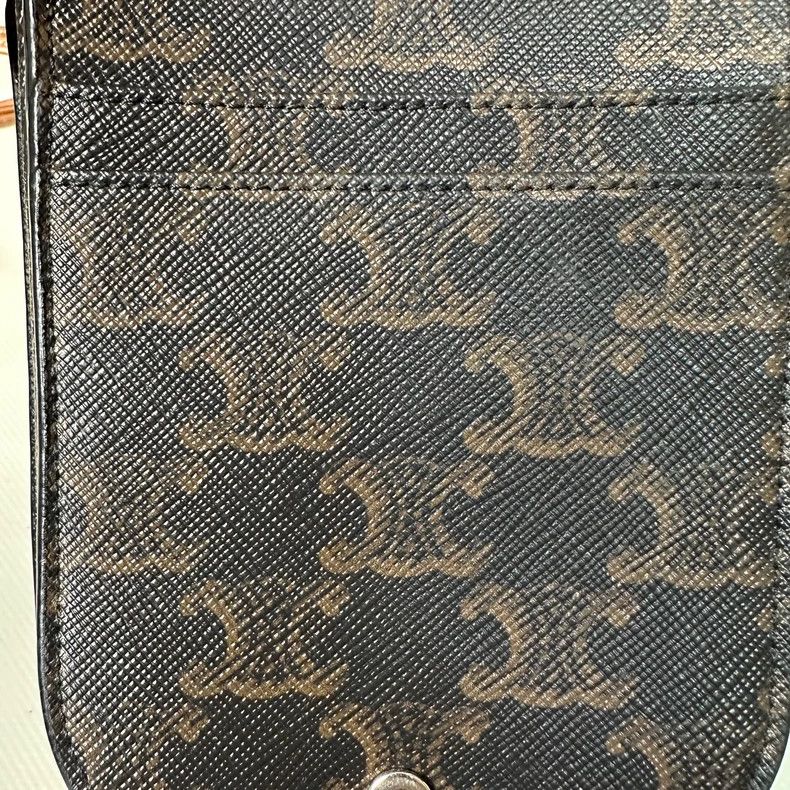 Celine CELINE Triomphe canvas phone bag Size ONE SIZE - 4 Thumbnail