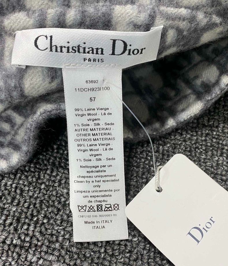 Dior Dior double-sided gray wool fisherman hat Size ONE SIZE - 5 Thumbnail