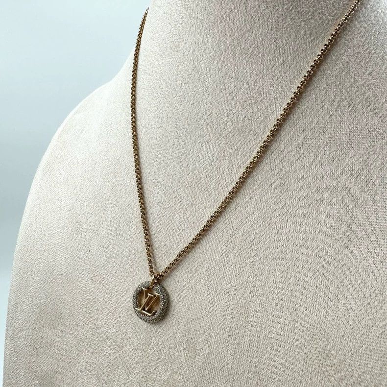 Louis Vuitton louis vuitton gold diamond necklace Size ONE SIZE - 3 Thumbnail