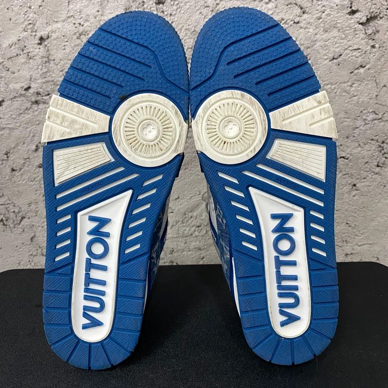 Louis Vuitton louis vuitton blue white sneakers Size US 8 / EU 41 - 7 Thumbnail