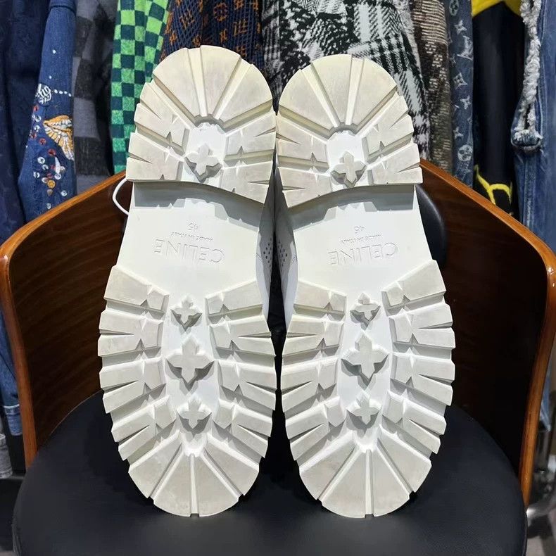 Celine celine white thick sole sneakers Size US 15 / EU 48 - 8 Thumbnail
