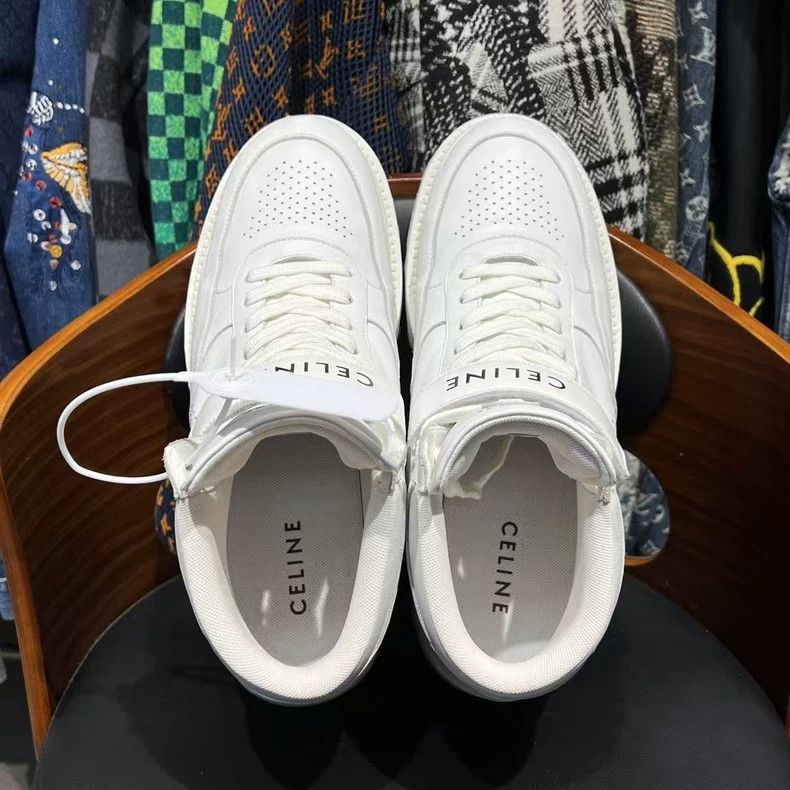 Celine celine white thick sole sneakers Size US 15 / EU 48 - 5 Thumbnail