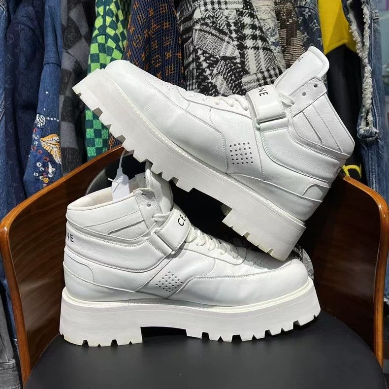 Celine celine white thick sole sneakers Size US 15 / EU 48 - 7 Thumbnail